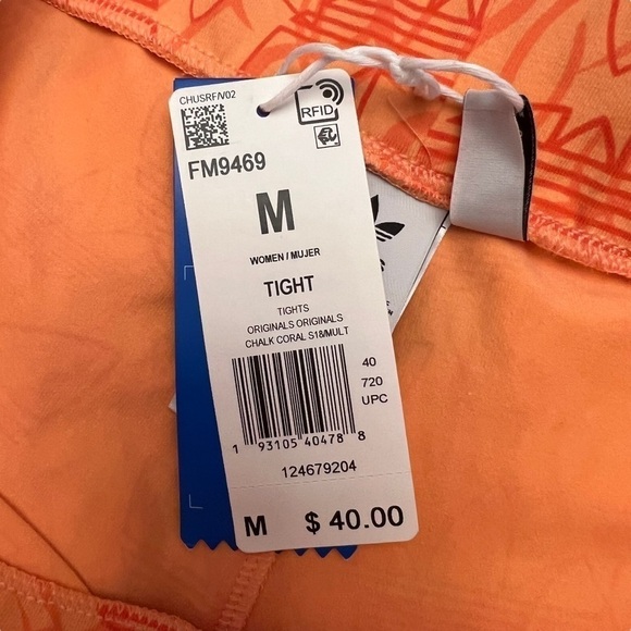 Adidas - NWT Mid-Rise Printed Sports Leggings with Elasticated Waist Sz M - Picture 9 of 10